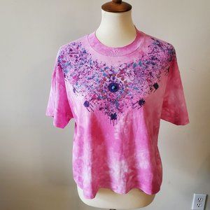 Vintage Sunbelt Sportswear Womens Tie Die Crop Tee One Size